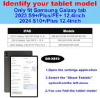 Case for Samsung Galaxy Tab S9 Plus/S10 Plus/S9 FE+ 12.4" 2023/2024 - Image 2