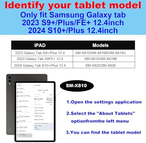 Case for Samsung Galaxy Tab S9 Plus/S10 Plus/S9 FE+ 12.4" 2023/2024 - Image 2