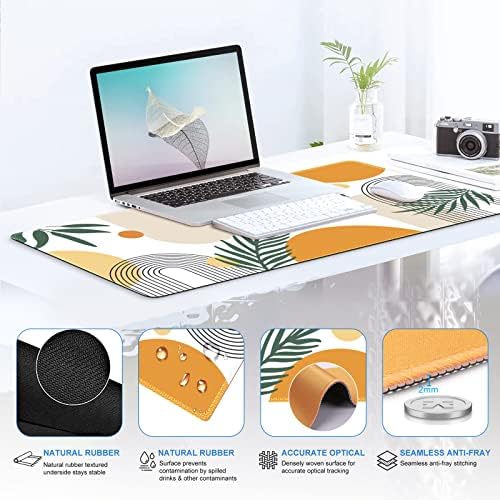 iCasso Elm Leaf Writing Pad 35.4"x15.7", Desk Protector for School - Image 6