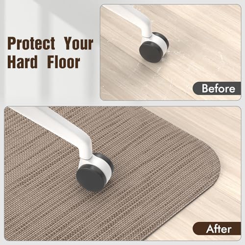 Blvornl Office Chair Mat for Hardwood Floor, Computer Chair Mat, 45"x 53" - Image 6