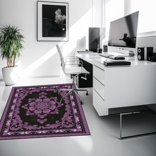 Office Chair Mat for Hardwood Floor Desk Chair Mat (Purple, 48“x60”) - Image 4