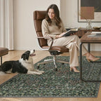 48"x72" Office Chair Mat for Hardwood Floor, Non-Slip Washable Moss Green - Image 7