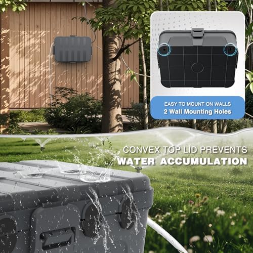 Flemoon Large Outdoor Electrical Box, IP54 Waterproof Extension Cord Cover - Image 6