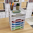 Natwind 7-Tier Office File Organizer For Desk,Paper Sorter,White - Image 3