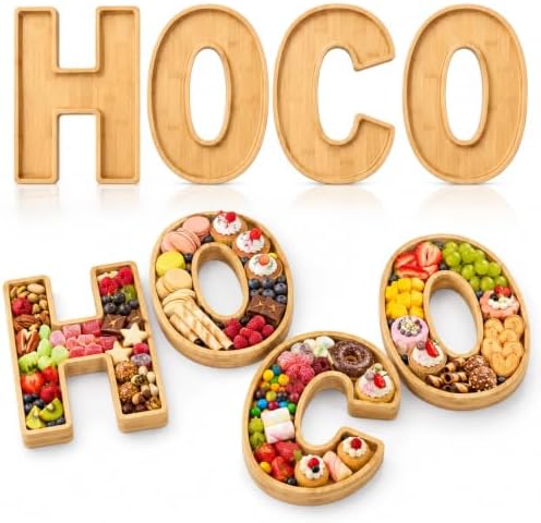 4 Pcs HOCO Letters Food Trays Homecoming Decorations 2026 by Lacebloma