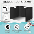 24 Pcs Desk Dividers for Students Plastic Durable and Waterproof Privacy Folders Shields Test Dividers with Classroom Privacy Boards for School Study Teacher Supplies (24pcs Black) - Image 3