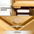 Achieva Bamboo Stackable Side Load Letter Tray, 2pk (71004) - Image 3