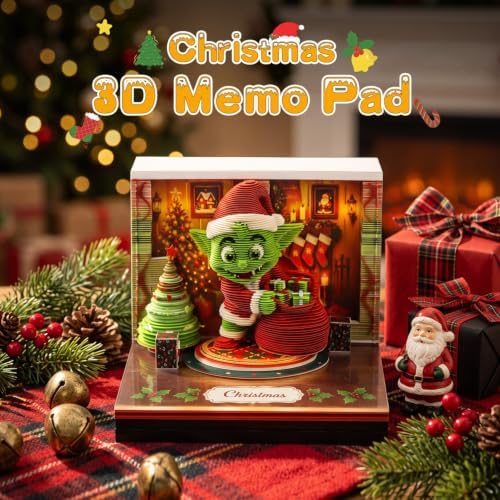 3D Timepiece Calendar 2027 Paper Art Memo Pad with LED Light – Tear-Away Desk Calendar for Record, Planner & Habit Tracker, Bookmark, Gift & Decorative Office Decor (Goblin) - Image 2