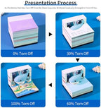 3D Time Piece Calendar, 2027 Desk Calendar With LED Light, 3d Tree Memo Pad Creative Desk Calendar, Christmas Gift for Colleague Friend, Desktop Decoration (Shark) - Image 4