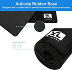 XL Mouse Pad - Big Desk Mouse Pad Extra Large for Gaming(60'' x 30'') - Super Thick Giant Mousepad for Full Desk with Rubber Base (Black, 4XL) - Image 4