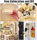 OULIGET Desktop Pegboard Organizer,No Drill Vertical Corner Pegboard Display,Collapsible Hang Desk Organizer with Pegboard Accessories,Space-Saving for Office Countertop Dorm - Image 6