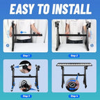 Keyboard Stand Piano w/ Wheels Duty Piano Stand Z Style Adjustable - Image 7