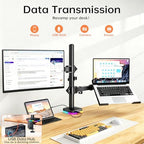 Afaloona RGB Monitor & Laptop Stand with USB Hub, Charging & Data Transfer - Image 2