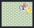 PinPix 19x15 inch Cork Bulletin Board. This Decorative Framed Pin Board Comes with Diamond Pattern in Green Design and Satin Black. Ideal for Home, Office Decor or School (PinPix-586) by PinPixBulletinBoards