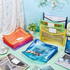 CUTHOLLOW Plastic Expandable File Organizer Folder(No Divider), 18Pcs Waterproof Transparent Document Holder Storage for Receipt/Paper/Bill/Taxes/Letter, Easy to Label A4 Size for School Office Home - Image 5