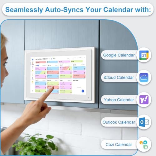10.1 Inch Digital Calendar+Digital Picture Frame, 2026 Desk Calendar Smart WiFi Planner & Chore Chart, IPS HD Interactive Touchscreen Display Gifts for Women Men, Gifts for Mom Dad - Image 2