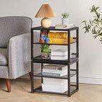 YMYNY 3 Tiers Desktop Printer Stand,17.32 x 13.78 x 11.02 in Black,UHPT001B - Image 7