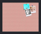 PinPix 15x12 inch Cork Bulletin Board. This Decorative Framed Pin Board Comes with Diamond Pattern in Pink and Beige Design and Satin Black. Ideal for Home, Office Decor or School (PinPix-290) by PinPixBulletinBoards