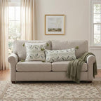 ISAENNE Designer Vintage Linen Throw Pillow Cover,28"x12"-Mosella D - Image 4