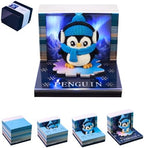 3D Calendar 2027, Desk Time Piece Calendar 2027,Tear-Away 3D Paper Art Notepad w LED Lights,Creative 3D Memo Artsy Pad Calendars, DIY Paper Carving Gift (Penguin-A) by Ksgolif