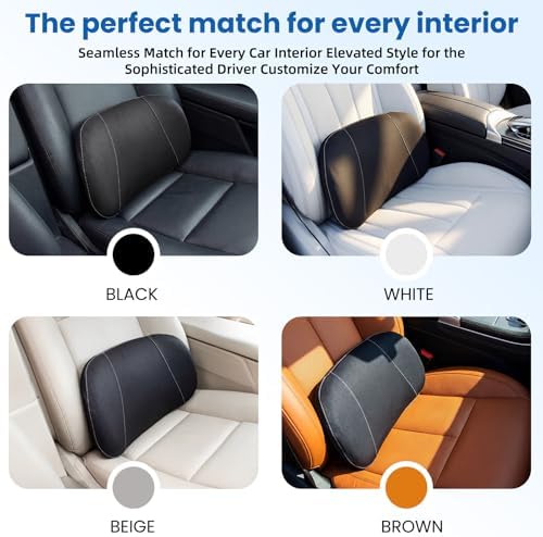 Car Lumbar Support Pillow for Driving, 2-in-1 Seat Cushion - Image 5