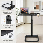 facka Adjustable C-Shaped TV Tray Table 18-32 Inch Height Couch Table - Image 4