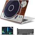 May Chen for MacBook Pro 16 inch A2141 2020 2019 Release, Screen Protector & Keyboard Cover Plastic Soft-Touch Case for MacBook Pro 16-inch with Touch Bar & Touch ID - Stereo Turntable Vinyl Record by MayChen