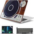 May Chen for MacBook Pro 16 inch A2141 2020 2019 Release, Screen Protector & Keyboard Cover Plastic Soft-Touch Case for MacBook Pro 16-inch with Touch Bar & Touch ID - Stereo Turntable Vinyl Record by MayChen