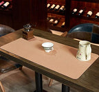 Ruby Lil Natural Cork & Leather Office Desk Mat, Dual Use Desk Matt for Desktop,Ultra Thin Waterproof PU Leather Mouse Pad,Working for Home Accessories,Grass,35"x 18" - Image 7