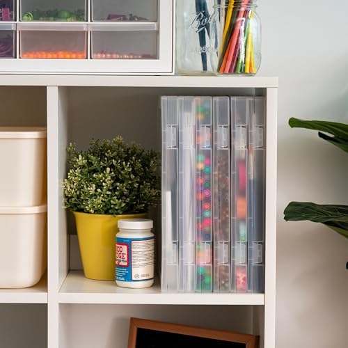 IRIS USA File Box |Made in USA| Fits 8.5"x11" A4 Paper, (6-Pack) - Clear - Image 4