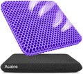 Extra Thick Large Pure Gel Seat Cushion for Long Sitting, Breathable Comfort Cushion for Back, Sciatica, Tailbone & Hip Pain Relief, Washable Portable Cushion for Office Chair, Car, Wheelchair by ACAINE