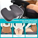 FLORICH 3 PCS Seat Cushion for Carseat Lumbar Support Pillow Car Neck Headrest Pillows Memory Foam Gel Memory Foam Massage Point Seat Pads Pressure Relief Back Cushion for Office Chair(Light Grey) - Image 3