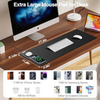 Magnetic Wireless Charging Mouse Pad, 27.5"x11.8", with 20W Adapter, Black - Image 3
