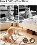 Solid Wood Cable Management Box, Cute Smile Cord Hider Box for Desk - Image 7