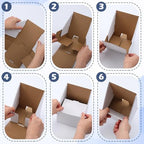 50 Pcs Brochure Holders 4 X 9, White Cardboard Displays - Image 4