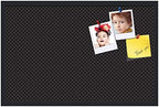 PinPix 34x22 inch Cork Bulletin Board. This Decorative Framed Pin Board Comes with Diamond Pattern in Black Design and Satin Black. Ideal for Home, Office Decor or School (PinPix-120) - Image 2