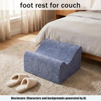 Foot Rest for Under Desk at Work, Soft Ergonomic Footrest, - Image 5