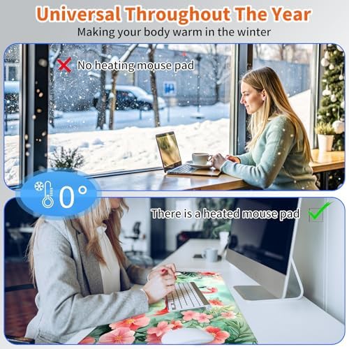 Heated Desk Pad & Mouse Pad, 3 Heat Levels, 3-Hour Auto Shut-Off - Image 6