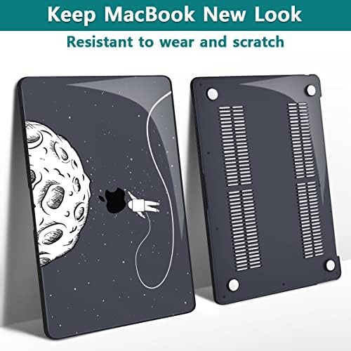 Teryeefi for MacBook Air M2 Case 2022 Release A2681, 3D Printing Laptop Hard Shell Cases with Keyboard Cover & USB 3.0 Adapter & Screen Protector for 2022 MacBook Air 13", Space Astronaut - Image 3