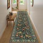 DUKINO 2.6x12 Hallway Runner Rug, Washable Animal Rug Non Slip, Black - Image 6
