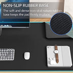 KTRIO Oversized Gaming Mouse Pad Desk Mat for Gamer, 47.3" x 23.6", Black - Image 4