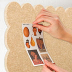 Scalloped Bulletin Board 40x30 inches, Decorative Felt Pin Board for Wall - Image 5