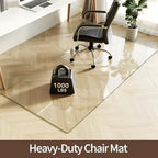 [Upgraded Tempered Glass] Koonmi 40" x 80" Office Floor Desk Chair Mat for Carpet & Hardwood Floor - Image 2