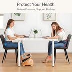 StrongTek Wooden Desk Foot Rest, Adjustable 3 Heights, Non-Slip, Under Desk - Image 4
