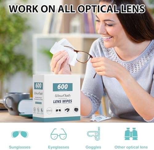 600 Count Pre-Moistened Lens Wipes for Eyeglasses - Image 2