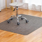 Baroyal Office Chair Mat for Hardwood Floor Under Desk Computer Rolling Chair Mat for Wood/Tile Floor Non-Slip Heavy Duty Desk Rug PVC Plastic Hard Floor Protector 48" x 60" (Dark Walnut) by BAROYAL