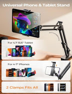 LISEN Tablet Stand iPad Holder Desk Mount, Kindle Accessories Tablet Holder - Image 2