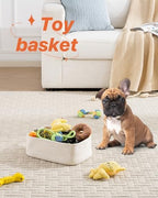 KALLAX Small Woven Storage Basket for Organizing, 12 x 8 x 4.5 inch, 3 Pack - Image 5
