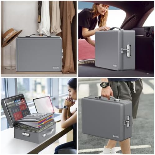 DocSafe 6400°F Fireproof Document Box with Lock, 10 Layers Heat Insulated - Image 7