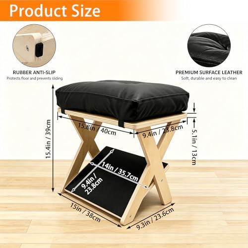 Foot Rest Under Desk, Ergonomic Wooden Desk Foot Rest - Image 2